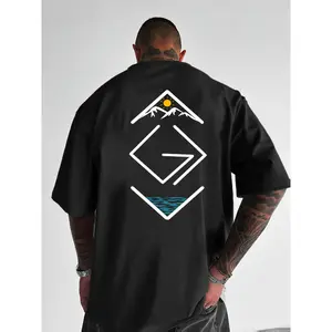 Men's "God Is Greater Than Highs & Lows" Graphic Tee – Mountain & Sun Design, Relaxed Fit, Breathable Fabric, Casual T-Shirt for Everyday Wear & Outdoor Activities