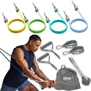 EQYP Power 4 Strength Kit — 4 Tubes, 2 Anchors, Ankle Straps & Bag for Full-Body Training