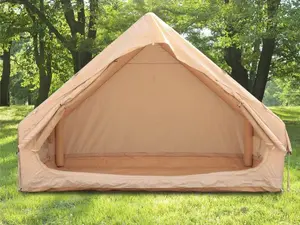 Dufominc Inflatable Tent with Pump Glamping Tents for 4-6 Person Easy Setup 4 Season Waterproof Outdoor Tent with 12 Mesh Windows 118"x78.7"x78.7" camping essentials