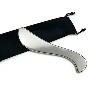 1Pc Stainless Steel Fascia Scraper，IASTM Tool，Muscle Release，Deep Tissue Massage，Physical Therapy，Athletic Recovery，Stainless Steel，FasciaTool，RecoveryRoutine，AthleteLife，Post-Workout Massage，Self-Care Tool，Cooling Metal Therapy