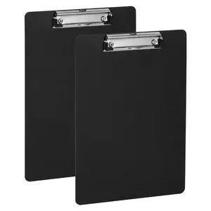 A4 Clipboard, 2 Counts Portable Durable Clipboard with Retractable Hanging Hole, File Folder, Stationery Supplies for Home School Office, Document Organizer