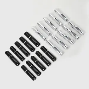 0.17oz Metallic Travel Spray Bottle, 20pcs Bottom Fill Perfume Dispenser, Empty Lightweight Compact Mist Bottles for Easy Carrying and Storage, Makeup Cosmetic, Makeup Tools