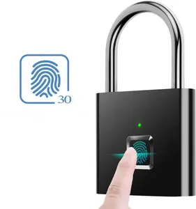 2026 Smart Fingerprint Padlock, One Second Unlock Security Door Lock, IP54 Waterproof, Ultra Light One Touch Open Fingerprint Lock with USB Charging for Gym, Sports,  Locker,Fence