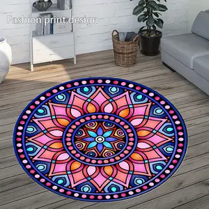 1 piece of creative colorful floor mat, suitable for bedroom bedside decor, living room home furnishings, balcony decoration, hotel arrangement, New Year holiday decor, Valentine's Day decor, Easter decor, St. Patrick's Day decor