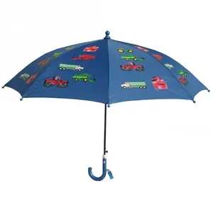 Childrens Blue Farm Equipment Umbrella - Size 1