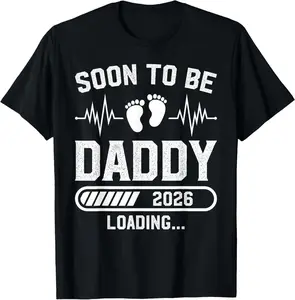 100% Cotton Fashion Garment First Time Dad Established Promoted to Daddy Mens T-Shirt