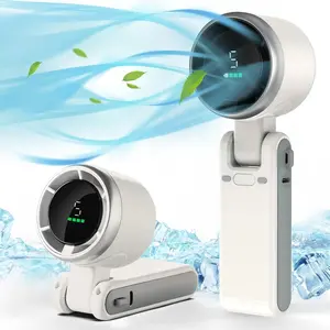 3-in-1 Portable Pocket-Sized Cool Fan - 4000mAh Long-Lasting Battery, Energy-Saving, In-Car Travel Essential for Live Show Attendees, 2026 Summer & Party Gear (Household Appliances Fans)