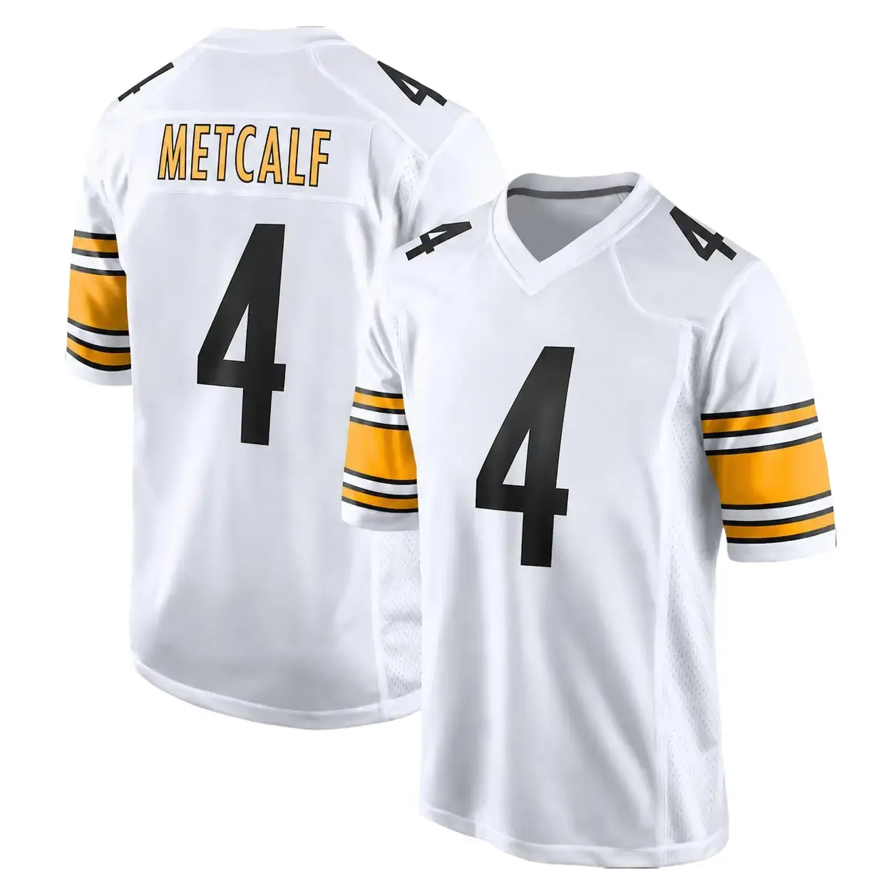 Full Print Metcalf #4 White/ Black Jersey Shirt, America Football Jersey, Sport Clothing, Football Uniform, Jersey For Football Fans, Gift For Him