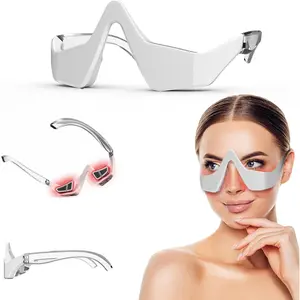 Microcurrent Facial Eye Beauty Device – Beauty Products with Red Light Therapy, Battery-Powered Under-Eye Care Tool for Dark Circles, Wrinkles, Suitable for All Skin Types