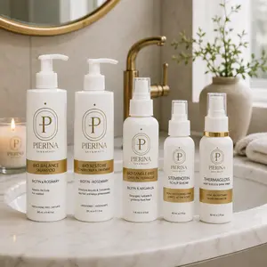 Bio Hair Essential System a 5-Step Hair Care Bundle with Shampoo, Conditioner, Leave-In Detangler, Stembiotin Scalp Serum & Thermagloss Heat Protection