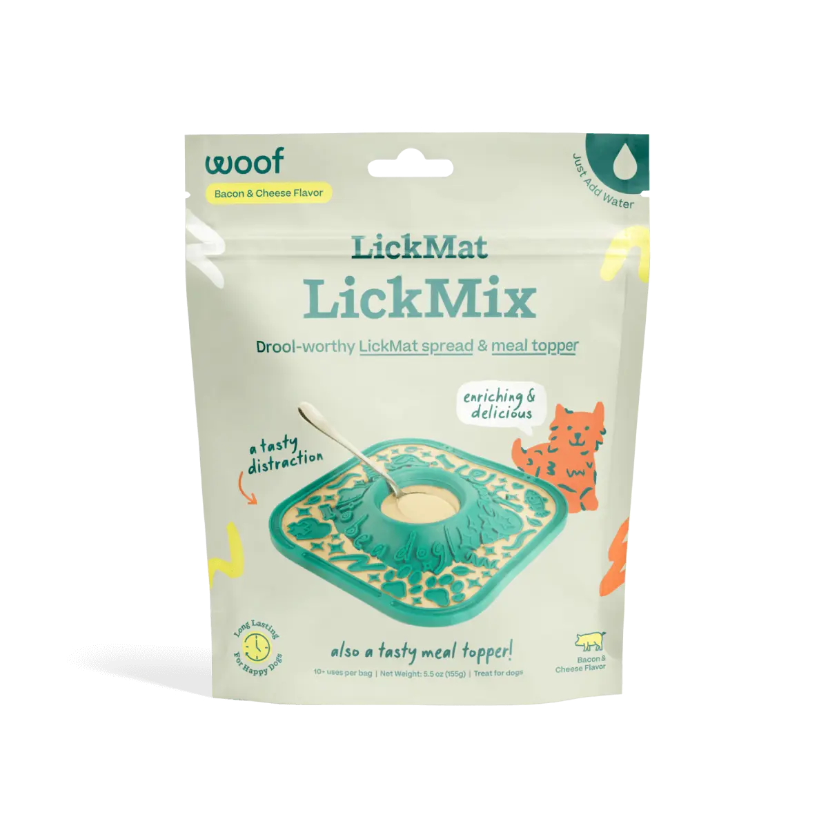 WOOF LickMixes - Dog Lick Mat Spread and Meal Topper