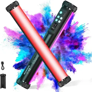 RGB LED Video Light Wand Stick,360? Full RGB  Tube Light,3200K~8500K,Rechargeable 4000mAh  for Photography YouTube Vlog