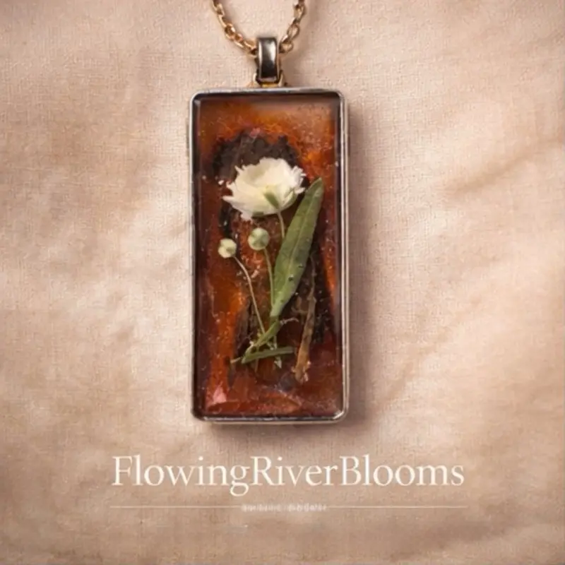 Resin Flower Pendant
