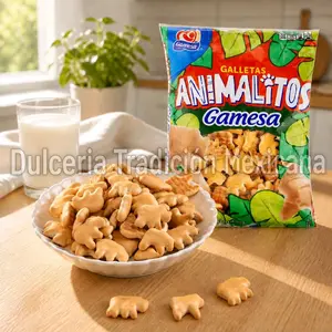 Gamesa Animalitos Cookies 454g - Fun Animal Shapes Snack for Kids & Adults