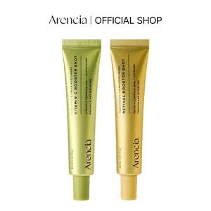 Arencia Booster Shot Skin Renewal Duo - Vitamin C & Retinalfor Day And Night Brightening, Pore Minimizing,Moisturizing.and Fades Dark Spots |1.01 fl oz + 1.01 fl oz