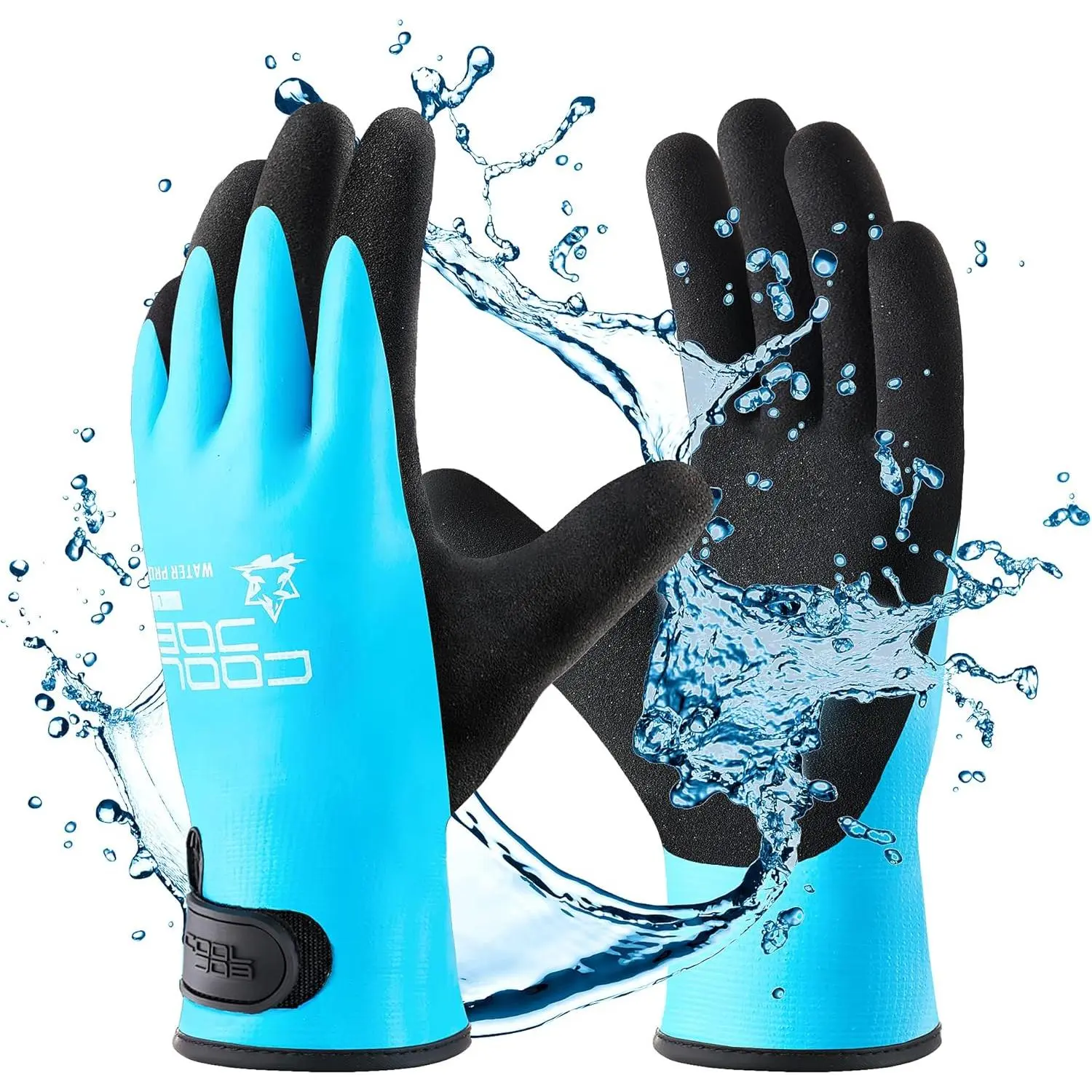 Insulated Anti-Slip Thermal Warm Winter Work Gloves, Rubber-Coated Touchscreen Waterproof Freezer Gloves for Warehouse Use, 1 Pair, Insulated Work Gloves, Anti Slip Gloves
