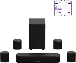 ULTIMEA 7.1ch Surround Sound Bar for Smart TV, with 4 Surround Speakers, Peak Power 330W, Surround Sound System Soundbar with Subwoofer, HDMI ARC, Bluetooth 6.0, Optical, Aux, Aura A40 Pro, 2026 Model