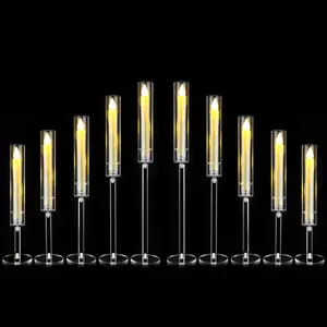 Acrylic Candle Holder, 5/7/9 Arm Candle Stand, Modern Candle Holder for Wedding, Holiday Celebration, Desktop Decoration, Ornaments, Home Decor