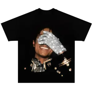 Michael Jackson Glove Graphic T-Shirt Vintage 90s Tee