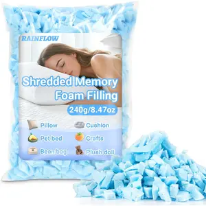 Shredded Memory Foam Filling 6.35oz Bean Bag Filler Soft and Convenient Memory Foam Pillow Stuffing for Couch Pillow Cushion Dog Bed Arts Crafts