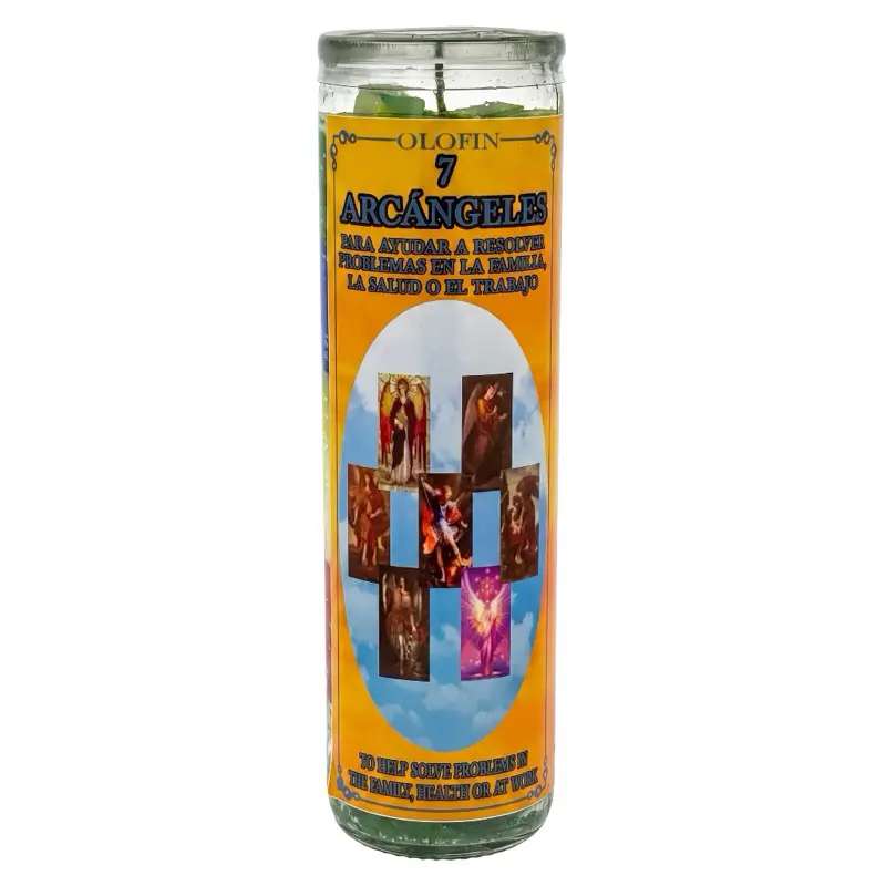 7 Arcangeles (7 Archangels) Prepared Ritual Candle Perfumed