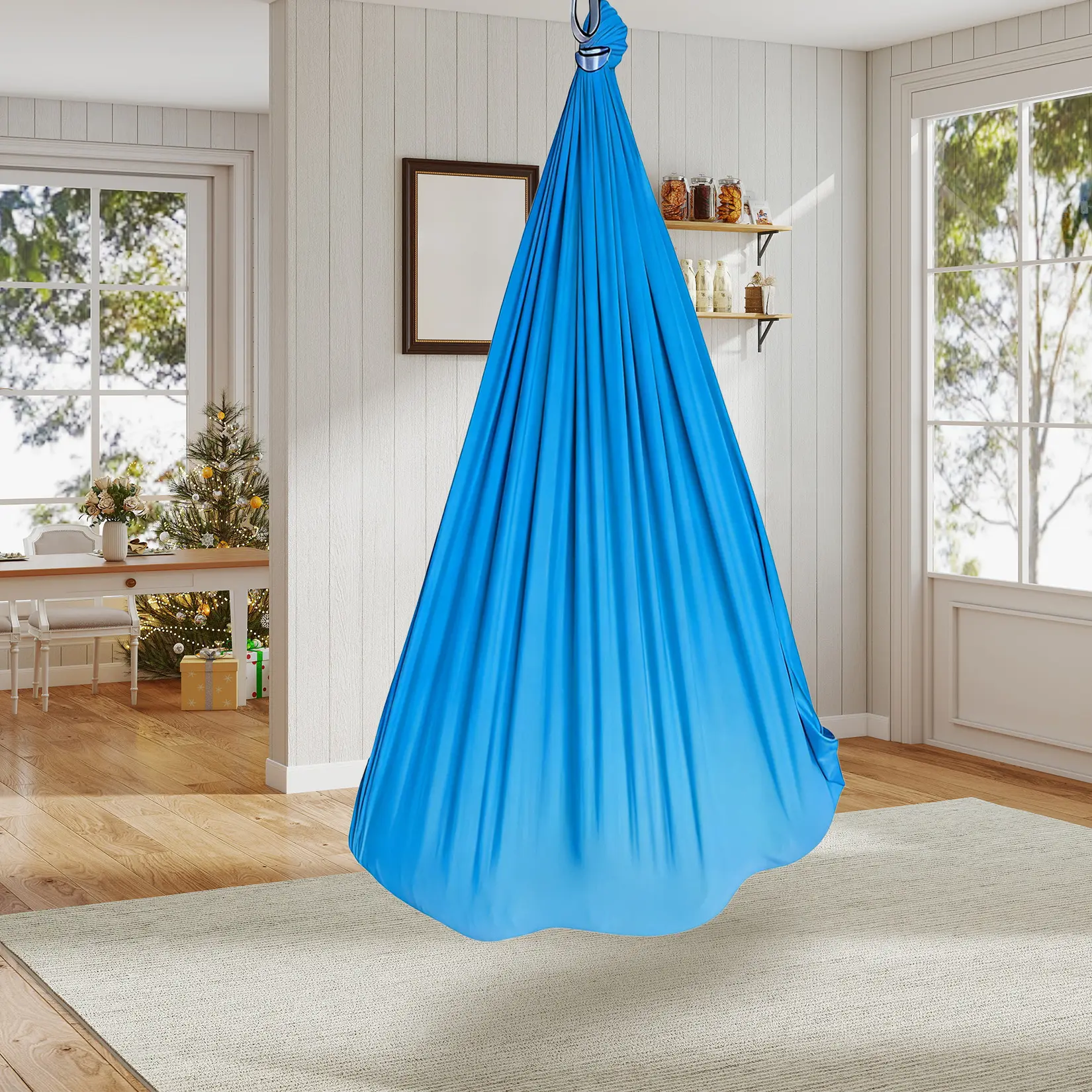 Layer Sensory Hammock Chair, Indoor Calming Swing with Durable Accessories Calming Rest Chair Indoor Rest Swing for All Ages