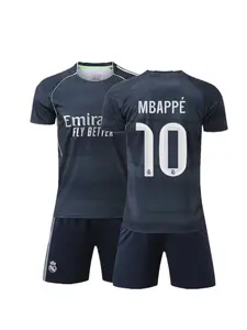 Sports Set, Boys Girls Breathable Soccer Clothes, Mbappe Fan Shirt, Training Suit, Casual Short Sleeve and Shorts