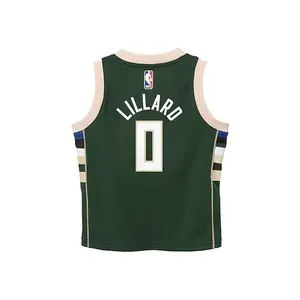 Toddler Nike Icon Damian Lillard Milwaukee Bucks Replica Jersey