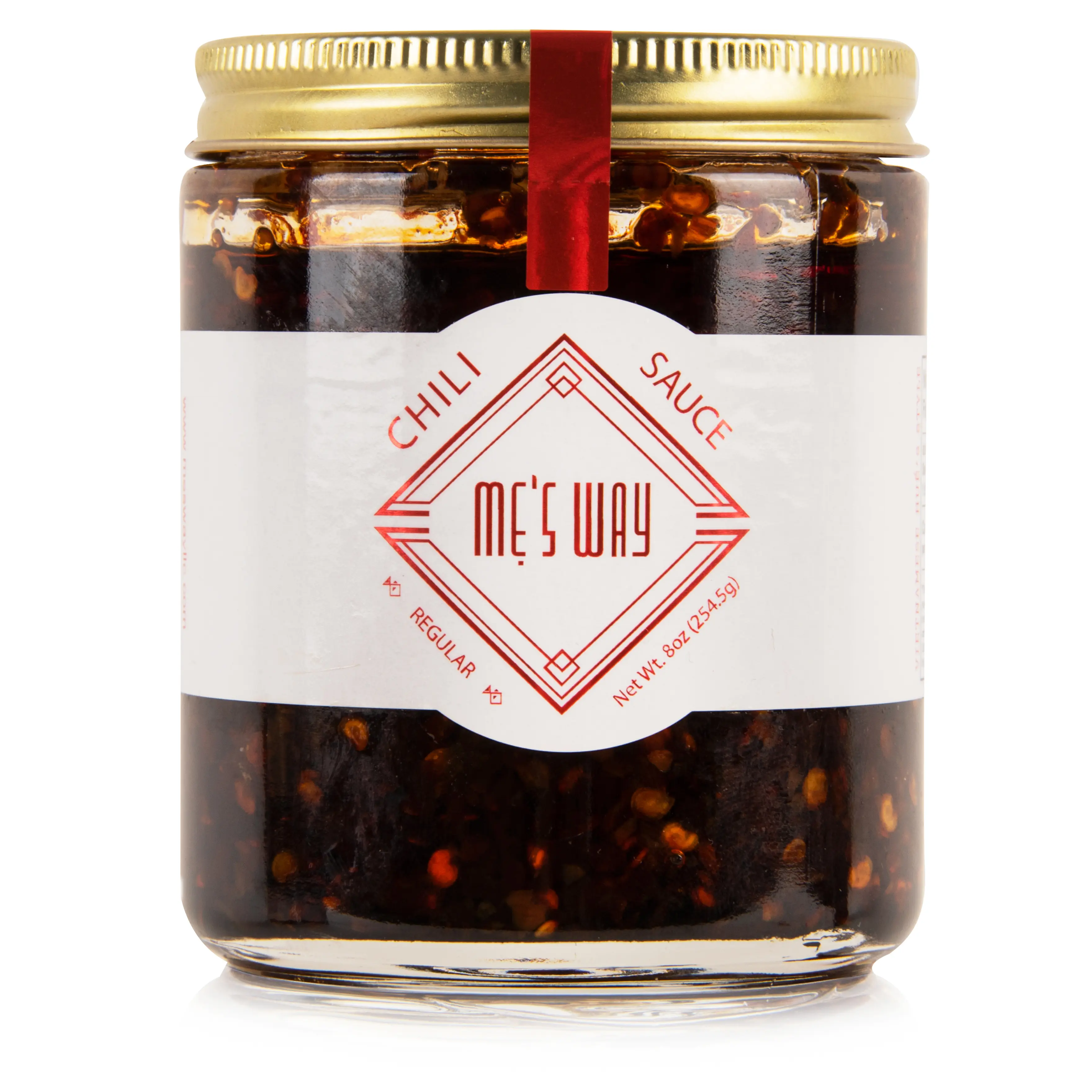 ME'S WAY Extra Hot Non-Veg Chili Sauce (8oz) – Spicy Garlic Chili Oil, Ghost Pepper Sauce, Meat Lover's Hot Sauce, Bold & Fiery Condiment, Perfect for Wings, BBQ, Pizza, Burgers Flavor Dip