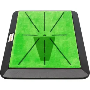 Golf Hitting Mat with Divot Board, Real-Time Swing Feedback Trainer, Indoor & Outdoor Chipping Practice Mat, Strike Training Aid, Turf Driving Impact Pad, Golf Accessories and Gifts for Men