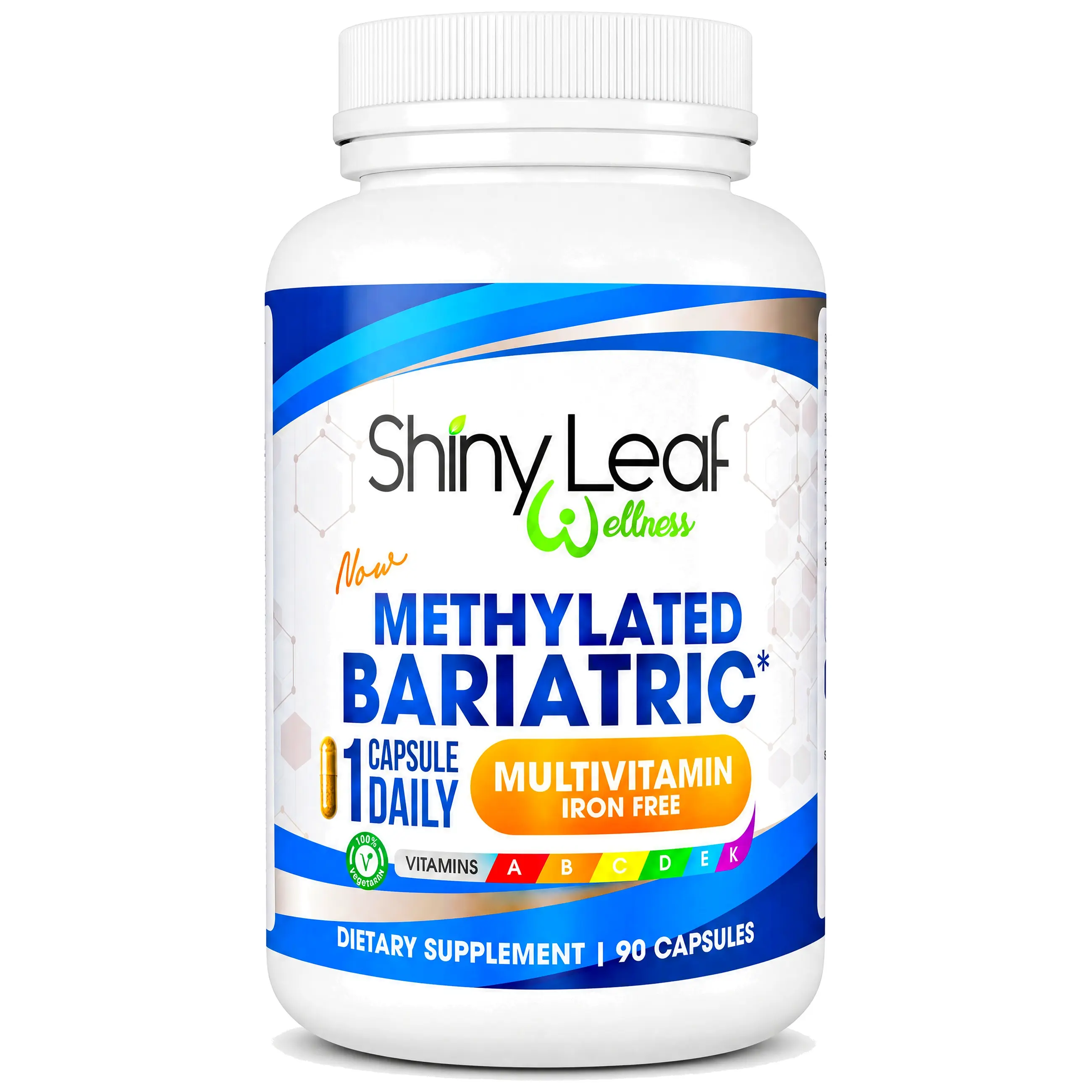 Iron Free Bariatric Multivitamin — Once Daily Capsule for Gastric Sleeve & Bypass, Methylated B12 & Folate, No Added Iron