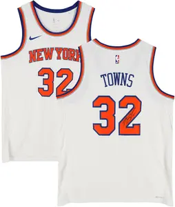 Karl-Anthony Towns New York Knicks Autographed Nike White 2022-23 Association Swingman Jersey - Fanatics Authentic Certified