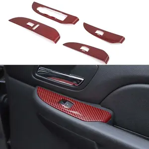 Window Lift Switch Cover Trim for 2006-2009 Chevy Suburban Tahoe Avalanche GMC Yukon Sierra Dashboard Accessory