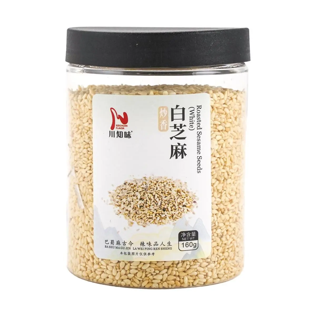 SZECHUAN FLAVOR White Sesame Seeds,5.64 oz