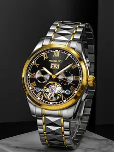 A Men's 2025 New Multi functional Waterproof Explosive Fashion Waterproof Night Light Couple Watch Fully Automatic Mechanical Watch Modern Fashionable Wristwatch Waterproof Watches