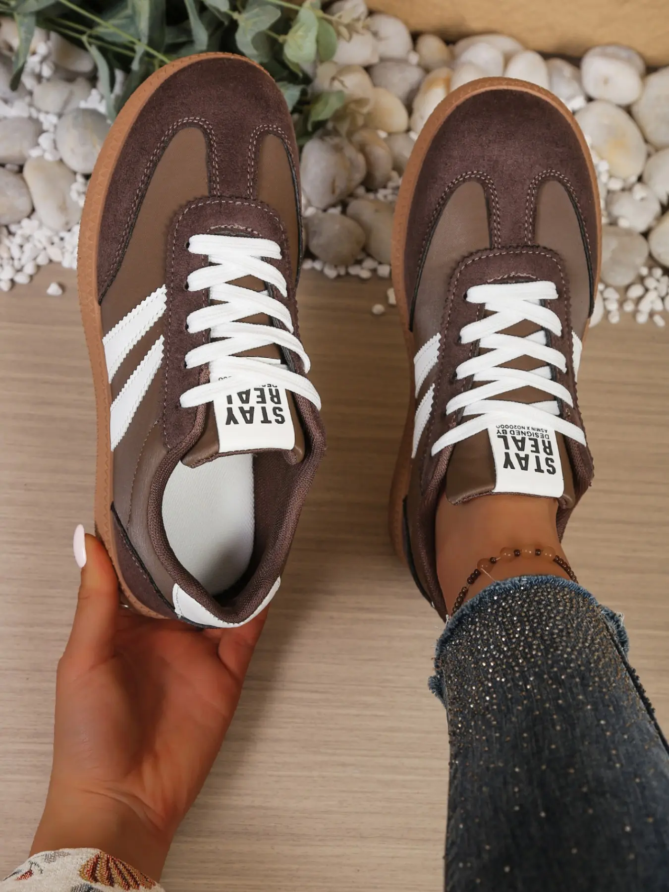 Women's Casual Shoes Spring & Fall Elegant Sporty Running Fashion Round Toe Low Top Lace-Up Versatile Outdoor Breathable Running Sports Shoe Sneakers