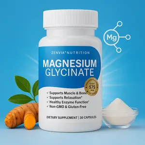 Magnesium Glycinate 575mg - High Absorption Chelated Magnesium Supplement Made with Pure Magnesium Glycinate - Supports Muscles, Sleep, Cramps, Recovery Bisglycinate Complex Vegan Non-GMO 30 Capsules - Zenvia Nutrition