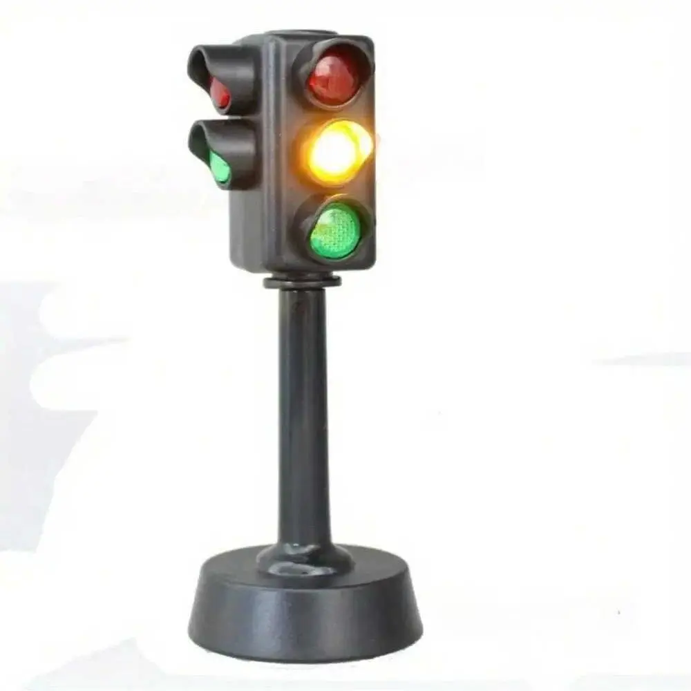 Mini Traffic Signs Road Light Block,Children Safety Education Kids' Puzzle Traffic Light Toy, Kids' Gift