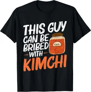 Casual Cotton shortsleeve tees Korean Kimchi Lover Enthusiast Korean T-Shirt