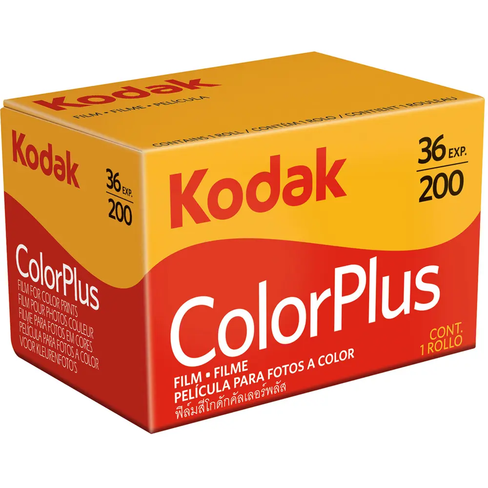 Kodak ColorPlus 200 Color Negative Film 35mm Roll 36 Exposures ISO 200/24° Fine Grain High Sharpness Rich Color Saturation 6031470