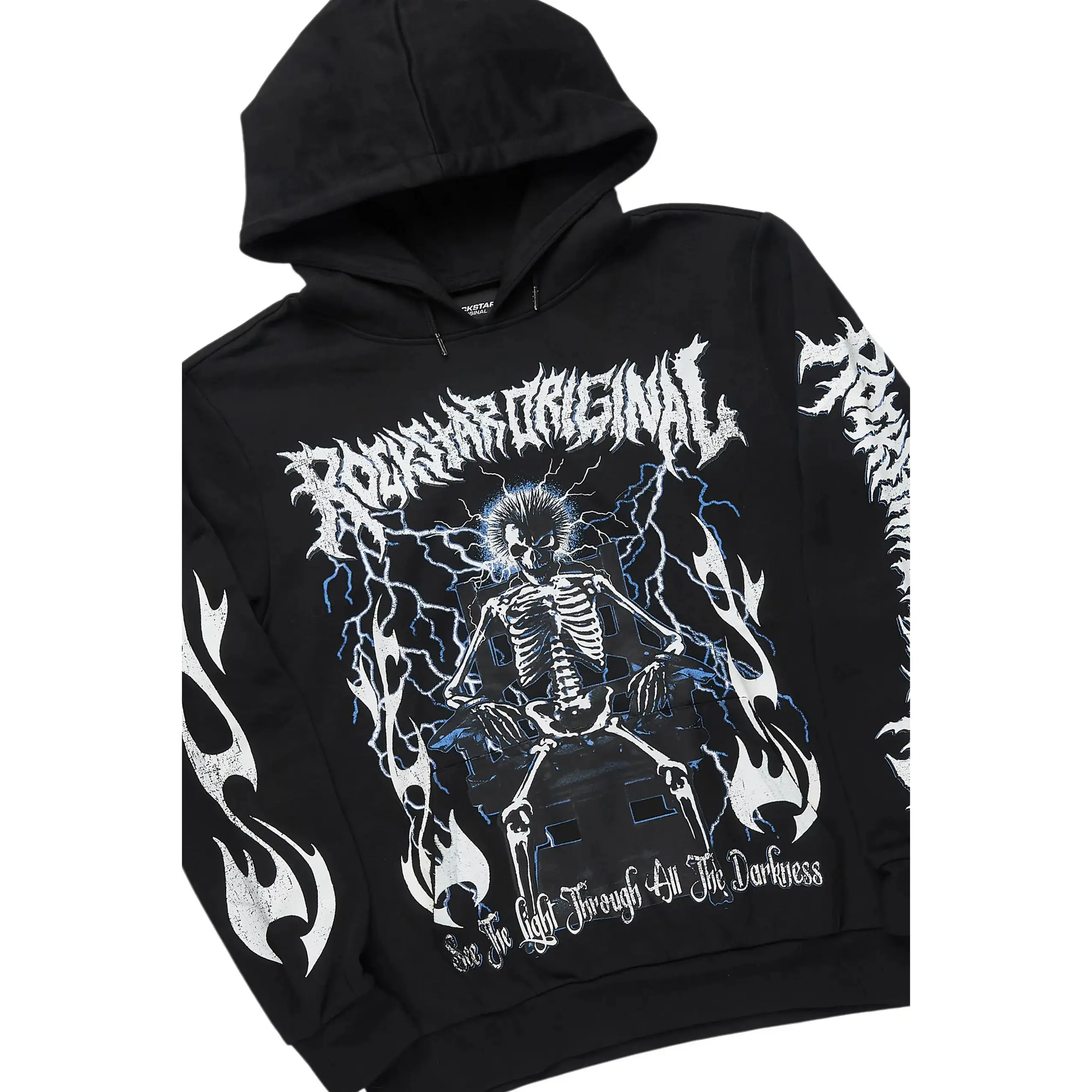 Deathrow Black Graphic Hoodie
