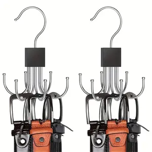 Rotating 6-claw Hook, 1 Count/2 Counts Multi-functional Rotating Hook for Coat, Hat, Scarf, Wardrobe Storage Hanger, Bag Storage Hook, Carry Purse Hook, Home Organizer Holder