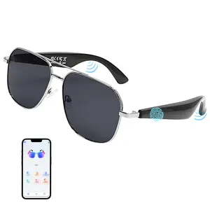 Smart Glasses Outdoor Sports Anti-Glare, Wireless Bluetooth-compatible Audio Glasses with Camera, Microphone & Speaker, HD Calls, Music Playback
