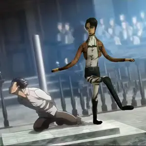 Anime Attack On Titan Levi Cosplay Plush Doll Body Wire Skeleton Action Stuffed Dolls Accessories Ornament Gifts 28cm