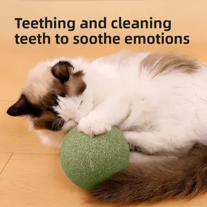 10cm Extra-Large Catnip Ball — Self-Amusing Stress-Relief Toy for Cats, Teething Grass Ball, Cat Wand, Cat Supplies, Catnip
