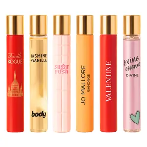 Inspiration by Top Designer Fragrances Women's Assorted Fragrance Perfume Set 1.18 FL Oz Travel Size 6-Pack Personal Perfume Floral Scents Blue Eco-Conscious Design