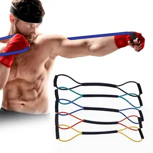 Boxing Resistance Bands Gym Essentials Lifting Gear for Home Shadow Boxing Training - No Sweat Portable Speed Trainer (15-35lbs) Enhance punching speed and strength - complete aerobic fitness home gym workout set