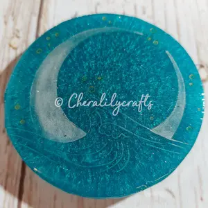 Moon & Wave Epoxy Magnet - Perfect for Office Stationery