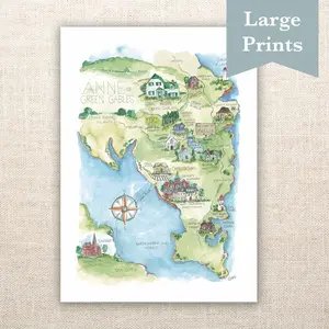 Anne of Green Gables Story Map Large sizes