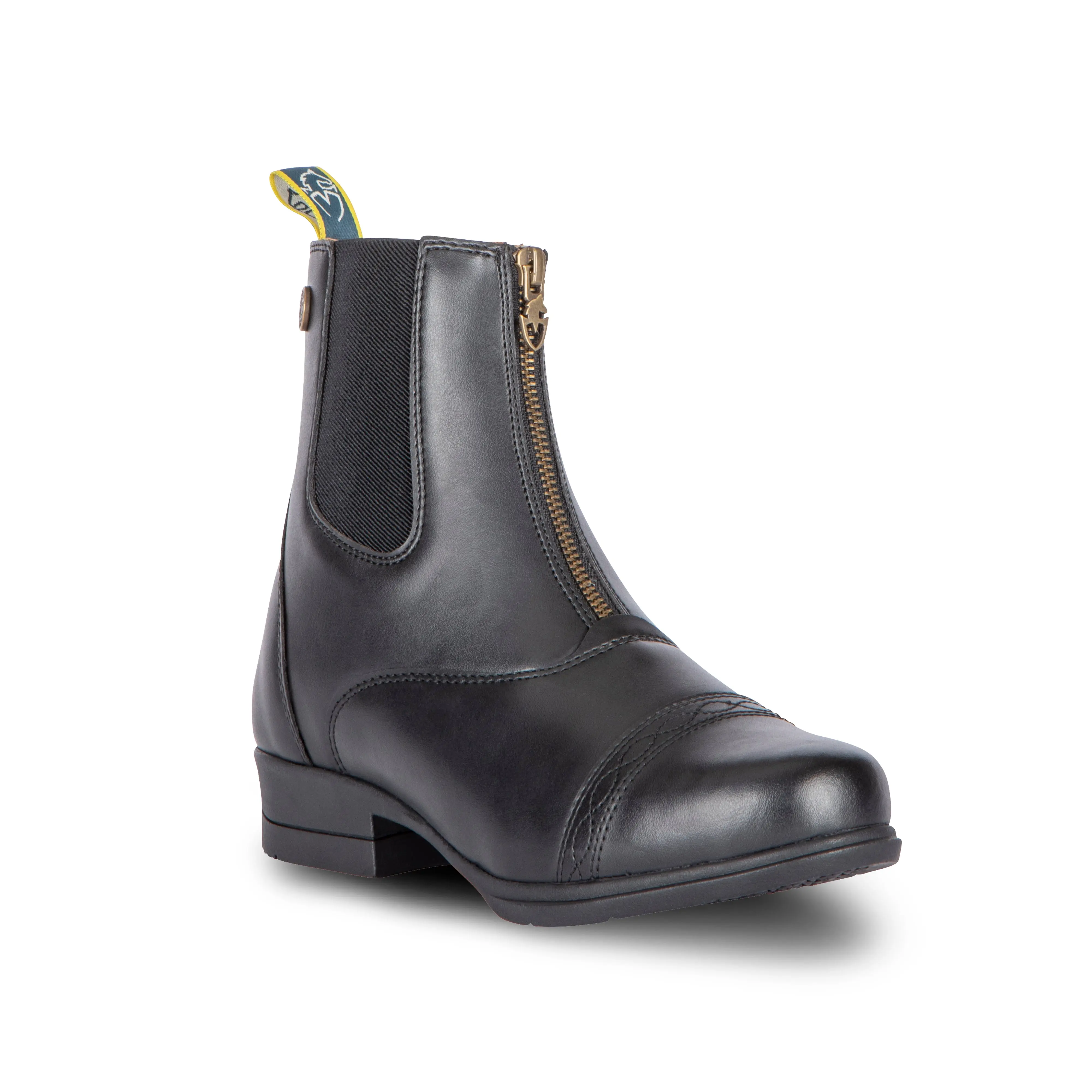 Shires Moretta Clio Women's Paddock Boots Ankle Boots with Zip Closure Round Toe Faux Leather Quick Clean WickAway Linings YKK Zips Non-Slip Spur Rests
